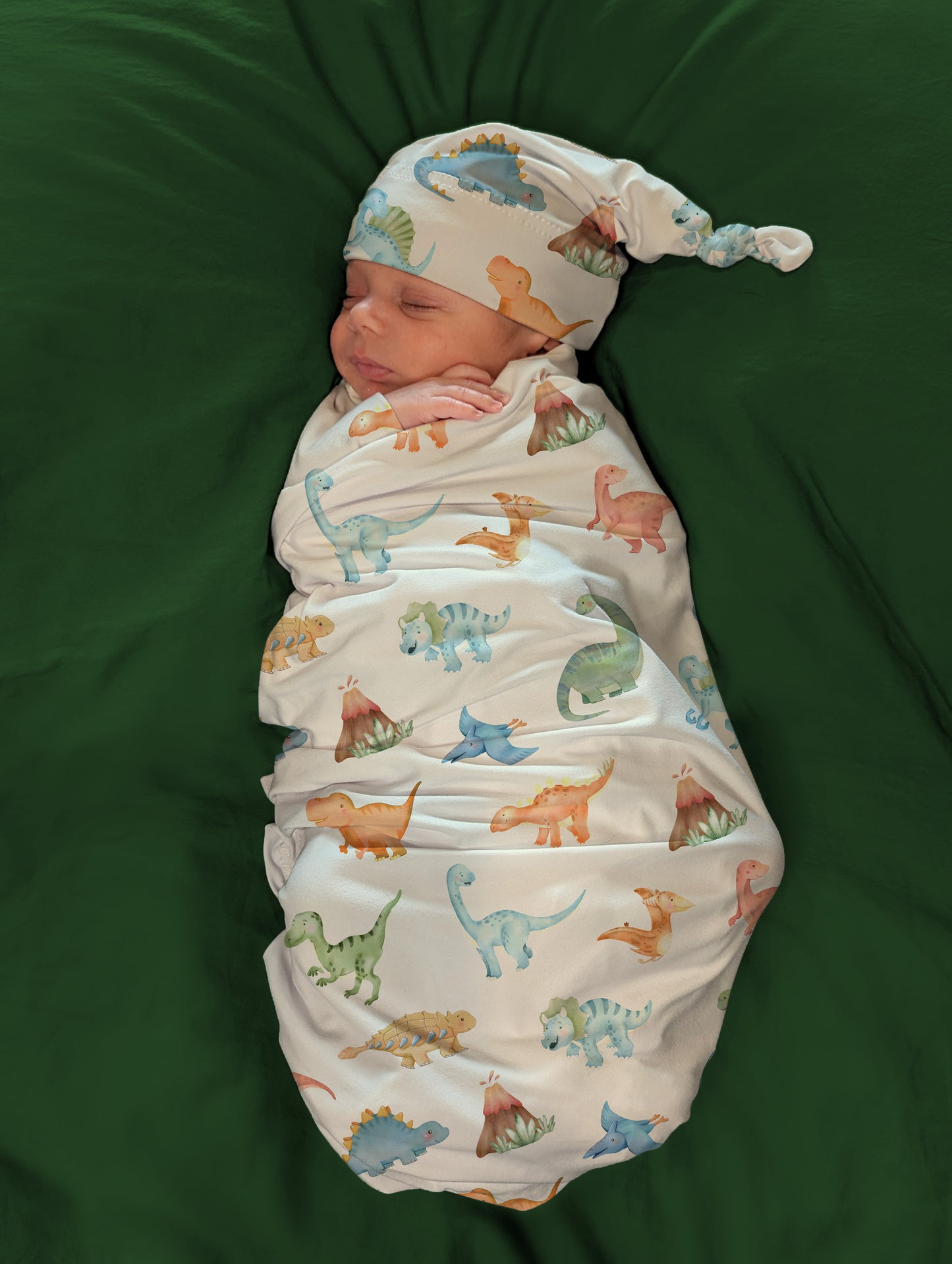 Dino Print - Stretch Jersey Swaddle Blanket