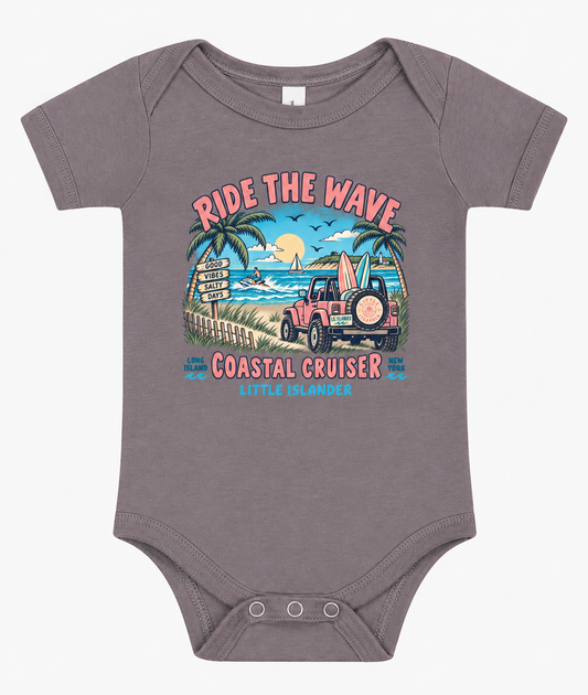 Ride The Wave Baby Onesie